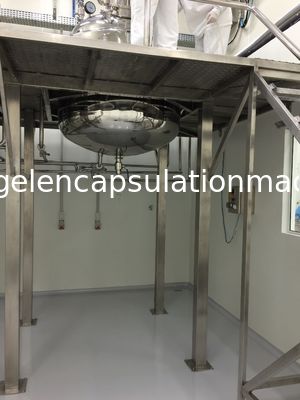 Sistema de bomba de aço inoxidável do vácuo do tanque de derretimento da gelatina da cápsula de Softgel auto