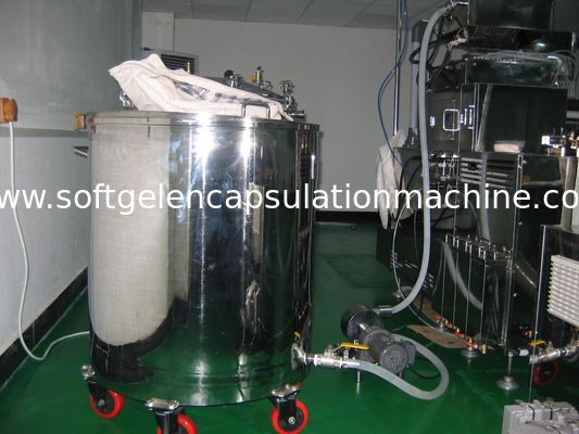 Gelatina do misturador da cor da gelatina que enche o tanque de derretimento de Softgel com o sistema de levantamento hidráulico