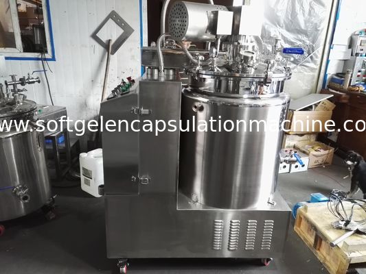 Tanque de derretimento da gelatina do amido SS316/304 com vácuo e pá e plataforma da mistura