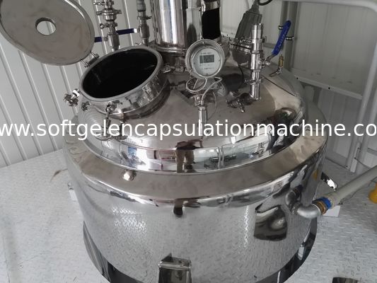 Tanque de derretimento da gelatina da cápsula com o calibre inferior do peso do sensor da RTD, painel de controle