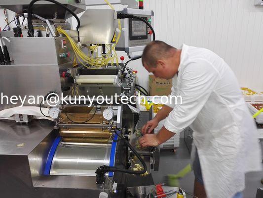 Máquina de enchimento automática da cápsula para o óleo dos alimento-peixes, a vitamina, e o mel da abelha