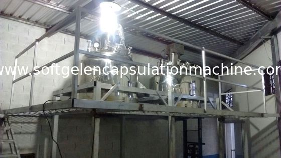 tanque de derretimento da gelatina de 600L Softgel com projeto do vácuo/agitação da função com plataforma e peso