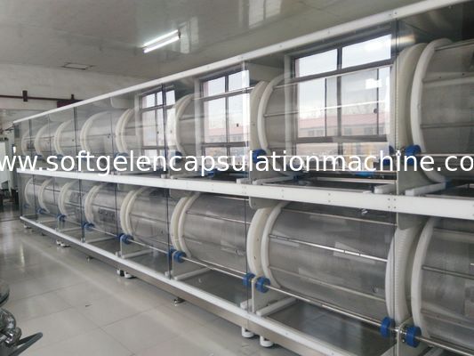 Convyer refrigerando de Dryer With da secadora de roupa macia vegetal da capsulagem da máquina de secagem da gelatina