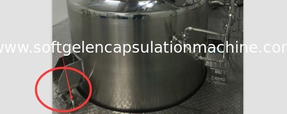 Tanque de derretimento da gelatina da cápsula com o calibre inferior do peso do sensor da RTD, painel de controle