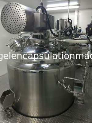 Tanque de derretimento da gelatina da cápsula com o calibre inferior do peso do sensor da RTD, painel de controle