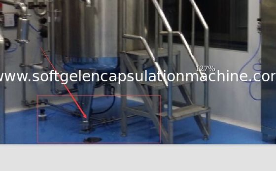 Tanque de derretimento da gelatina da cápsula com o calibre inferior do peso do sensor da RTD, painel de controle