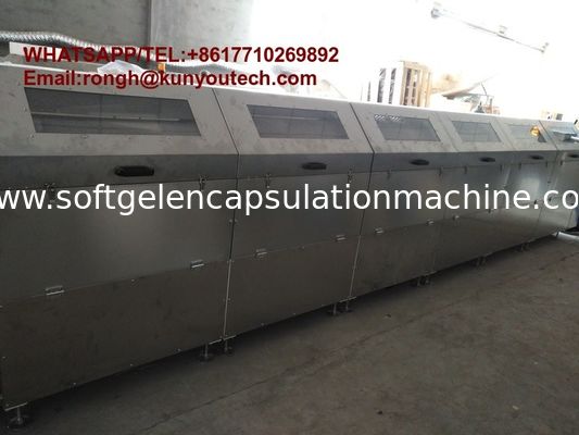 Convyer refrigerando de Dryer With da secadora de roupa macia vegetal da capsulagem da máquina de secagem da gelatina