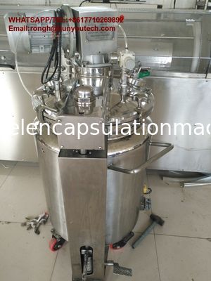 304 / SUS 316 que agita o tanque de derretimento da gelatina com calibre/dispositivo da pressão