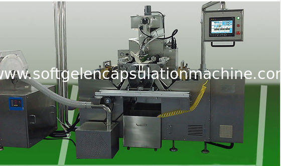 Máquina pequena da capsulagem de Softgel da indústria para o óleo e enchimento líquido com micro lubrificação