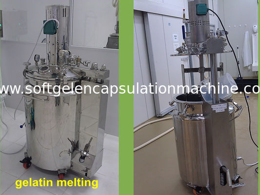 Máquina da cápsula de gelatina com gelatina móvel Melter/tanque de serviço