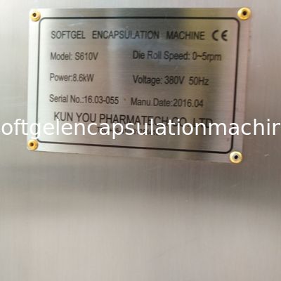 Máquina macia da fabricação da cápsula do gel da grande escala para o amido Erkang Carrangeen