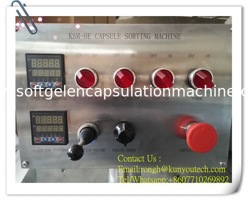 Máquina de classificação do tamanho e da forma da cápsula do apintball do controle do PLC