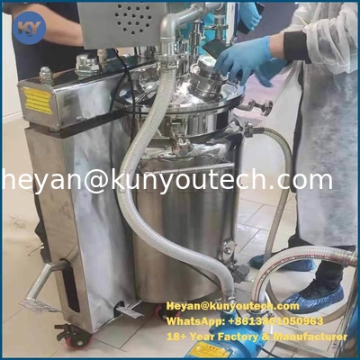 Tanque de mistura de aço inoxidável de 300 litros com agitador de 4 kW para medicina