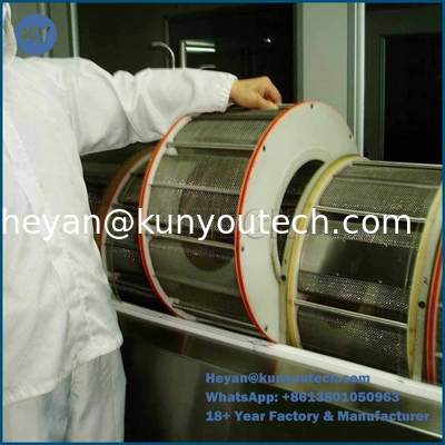 Secador rotativo de encapsulamento SS316/304 com motor de 1,5kw e garantia de 1 ano para secagem de softgel e paintball