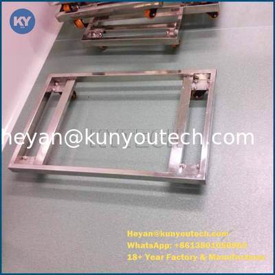 Trole de aço inoxidável para mover as bandejas de secagem plásticas/rodas móveis