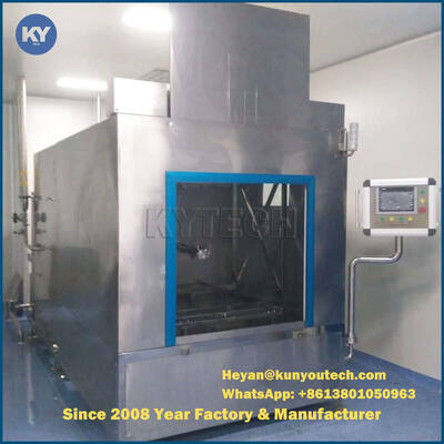 Automático processo de pré-lavagem, limpeza, enxaguamento, descarga e secagem máquina de limpeza de cesto de secador de caixa