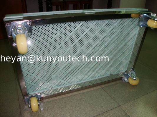 Bandejas de secagem plásticas seguras do PPE do produto comestível e dureza forte ISO9001 do trole