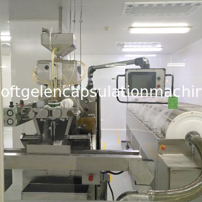 máquina macia de enchimento líquida ф103 X 172mm da capsulagem da gelatina 50000pc/H