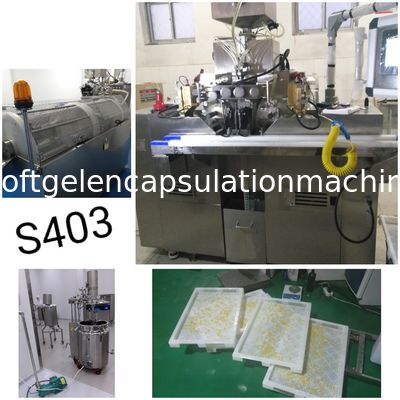 Linha de produção pequena da máquina da capsulagem de Softgel para fazer a cápsula macia S403