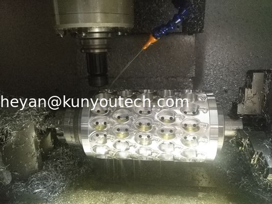 O molde de alumínio compacto da cápsula/morre Rolls para a máquina macia da capsulagem da gelatina