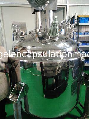 tanque de vácuo da produção da cápsula do softgel para a gelatina que derrete, misturando