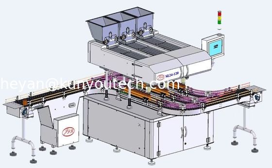 Cápsula da tabuleta que conta e máquina de empacotamento da garrafa da placa da vibração da máquina de embalagem multi