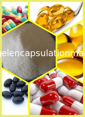 Gelatina farmacêutica da categoria para a medicina e a nutrição, materiais comestíveis