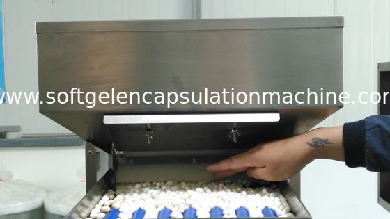 Máquina macia de aço inoxidável da capsulagem da gelatina para a cápsula oblonga oval do óleo/vitamina de peixes da forma